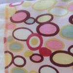 Baby Burp Cloth Set Pink Yellow Flower And Bubbles..