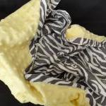 Minky Blanket Zebra Stripe