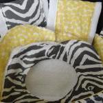 Baby Gift Basket Zebra Grey Yellow Gift Set