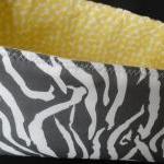 Baby Gift Basket Zebra Grey Yellow Gift Set