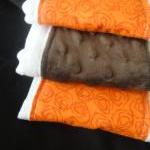 Baby Burp Cloth Set In Boutique Style Brown And..