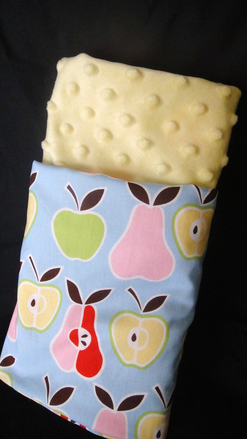 Minky Baby Blanket Apples And Pears